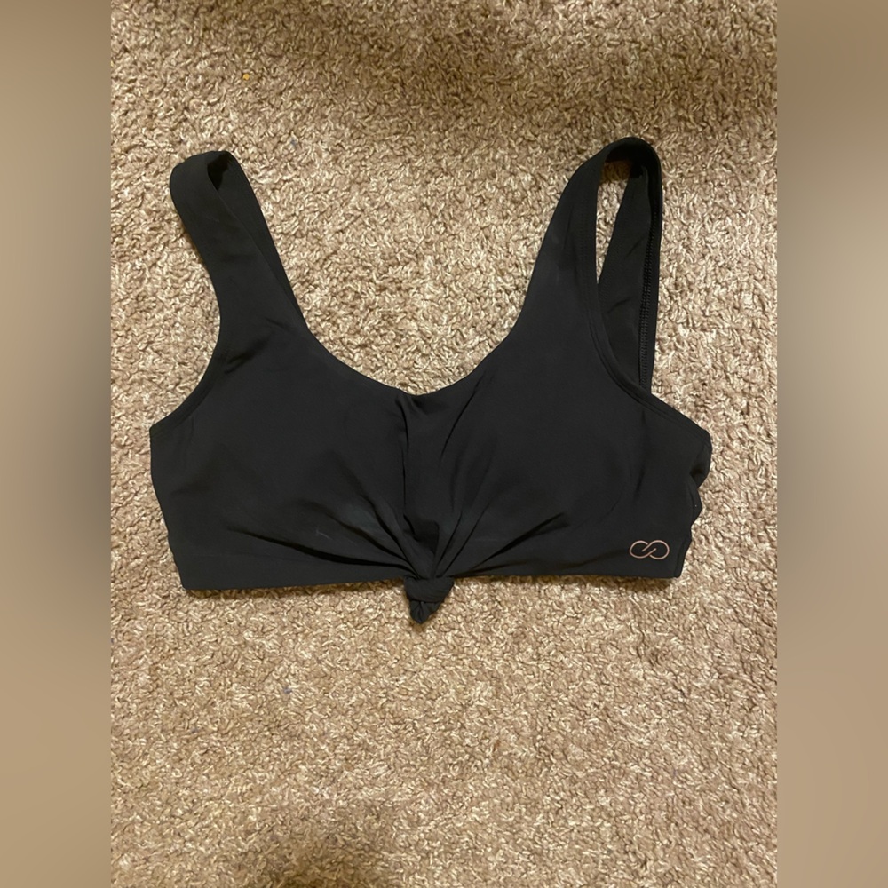 Calia Black Knotted Bathing Suit Top